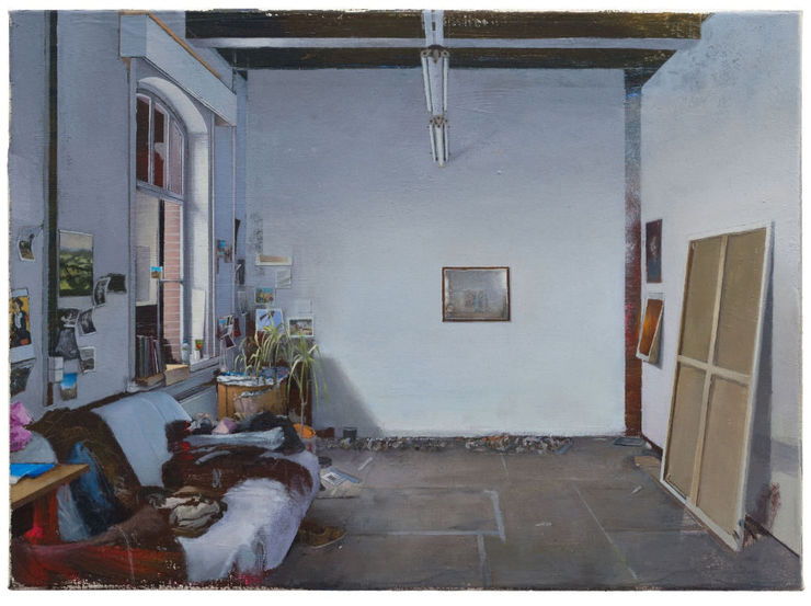 Carlos Sagrera - Studio after JVE - 2016 - acrylverf op doek - 37 x 50 cm