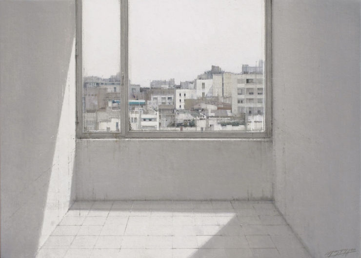 Carlos Morago - Ventanal - 2015 - olieverf op paneel - 50 x 70 cm