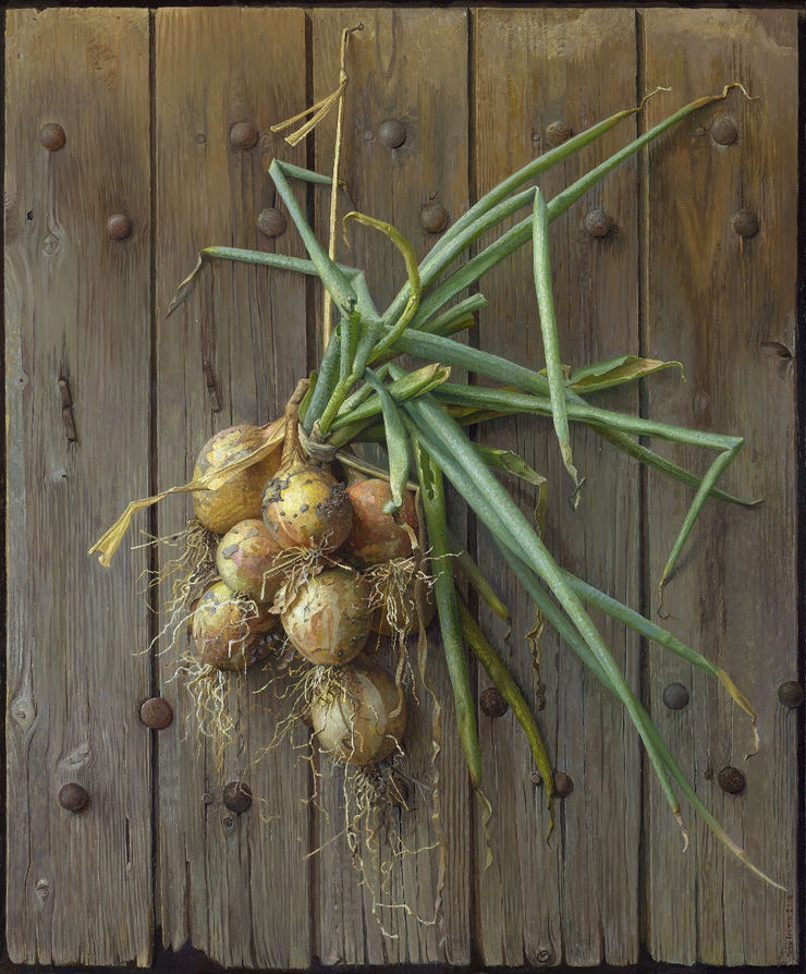 Joke Frima - Bosje uien - 2014 - olieverf op paneel - 49 x 59 cm