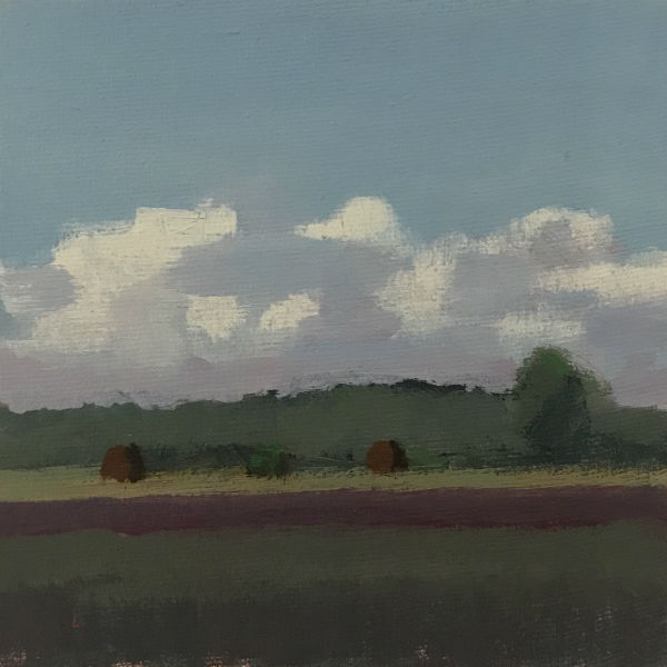 Seeger Baas - Bergen - 2019 - acryl op canvas - 15 x 15 cm