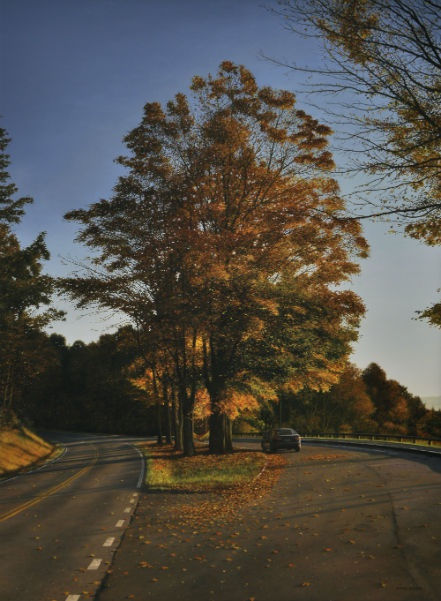 Dimitri Desiron - Rest Stop - 2019 - olieverf op doek - 120 x 90 cm