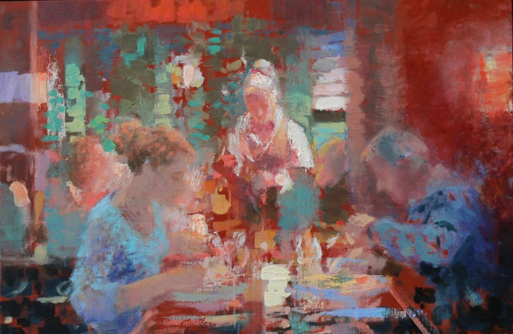 Peter Hartwig - Zwolle - 2019 - olieverf op paneel - 20 x 30 cm