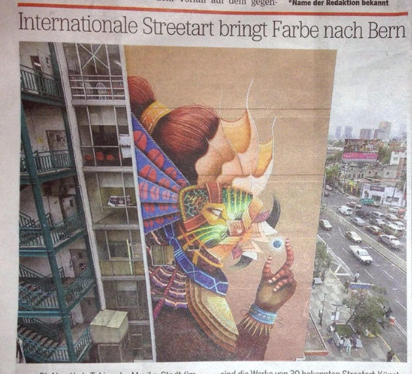 Internationale Streetart bringt Farbe nach Bern