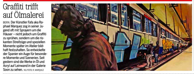 Graffiti trifft aus Ölmalerei