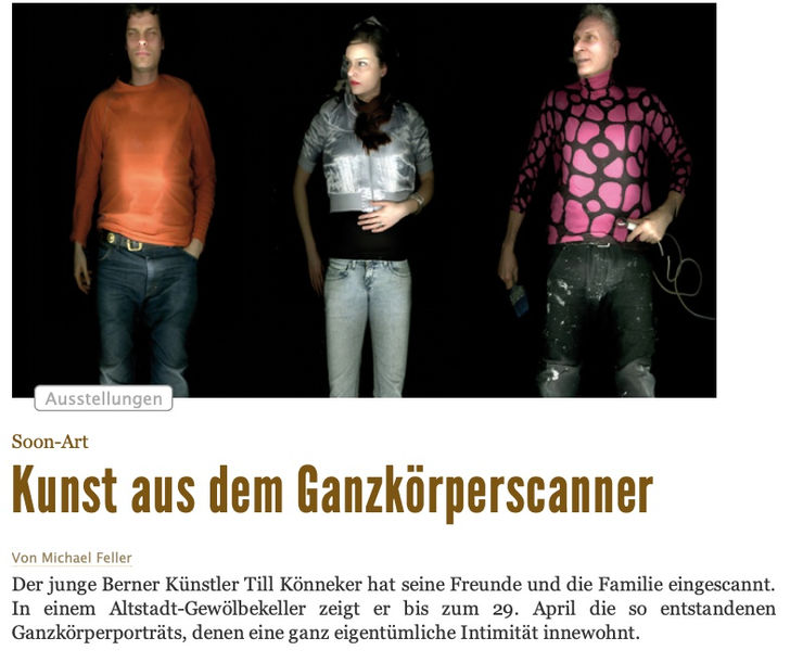 Kunst aus dem Ganzkörperscanner