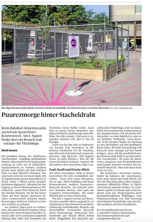 Puurezmorge hinter Stacheldraht