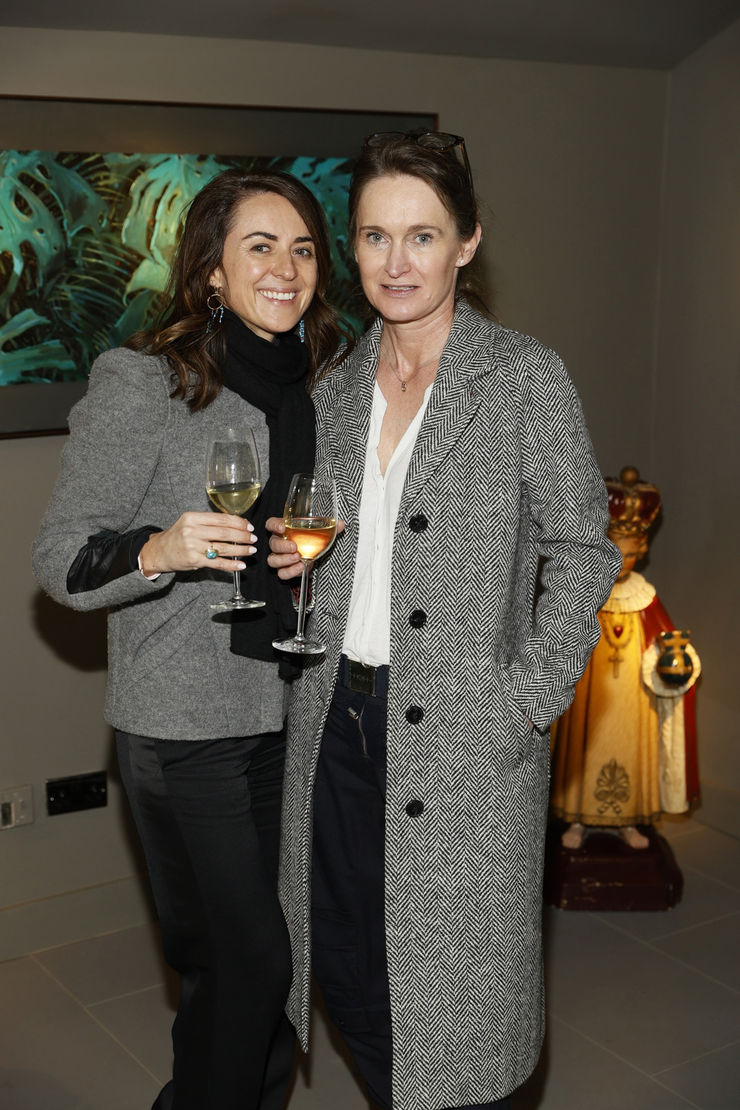 Jane Forrestal and Tracy Kelly at the opening of the 'Botanical Fusion. Singapore to Dublin' Exhibition