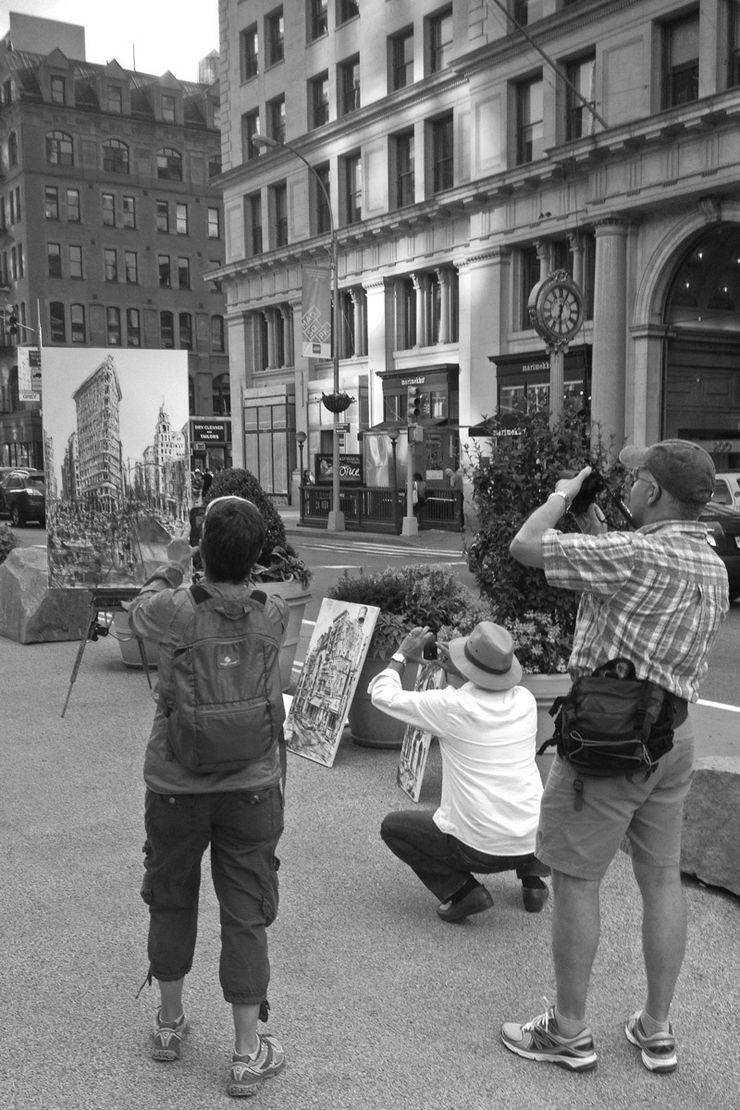 2014 06 12 Gerard Byrne Plein Air Sketch Flatiron New York Usa Photo Credit Gerard Byrne