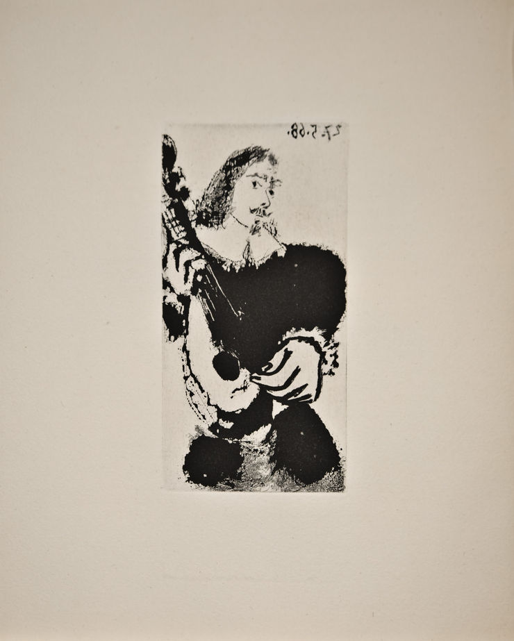 A man holding a musical instrument