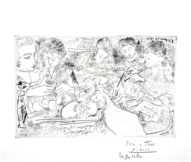 Picasso with his children