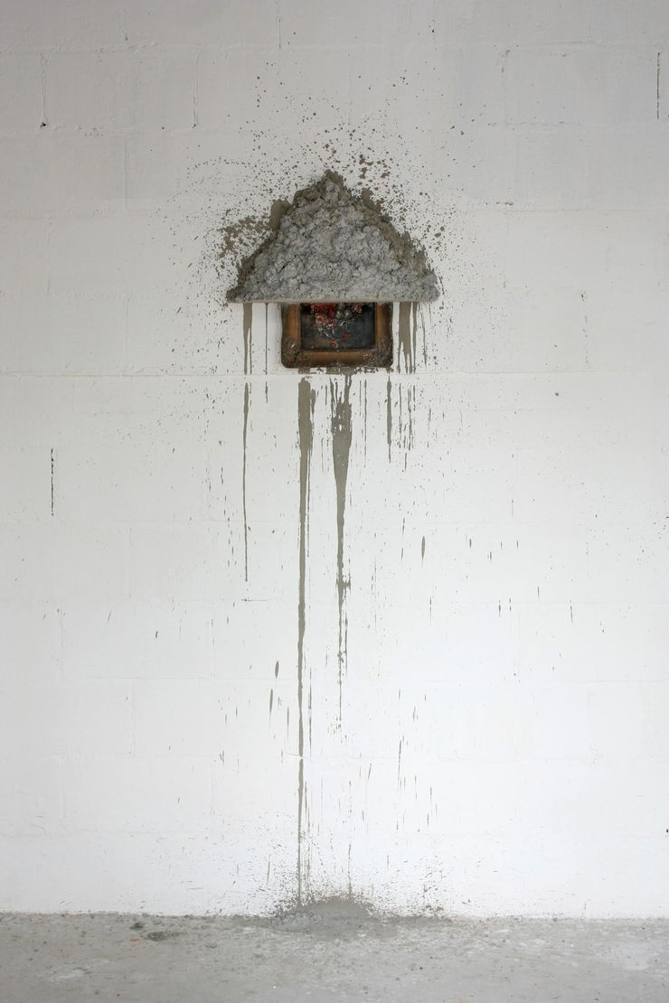 Alejandro Almanza Pereda Horror Vacui, 2015 Painting with concrete Approximately 50 x 50 cm (AAP 005)