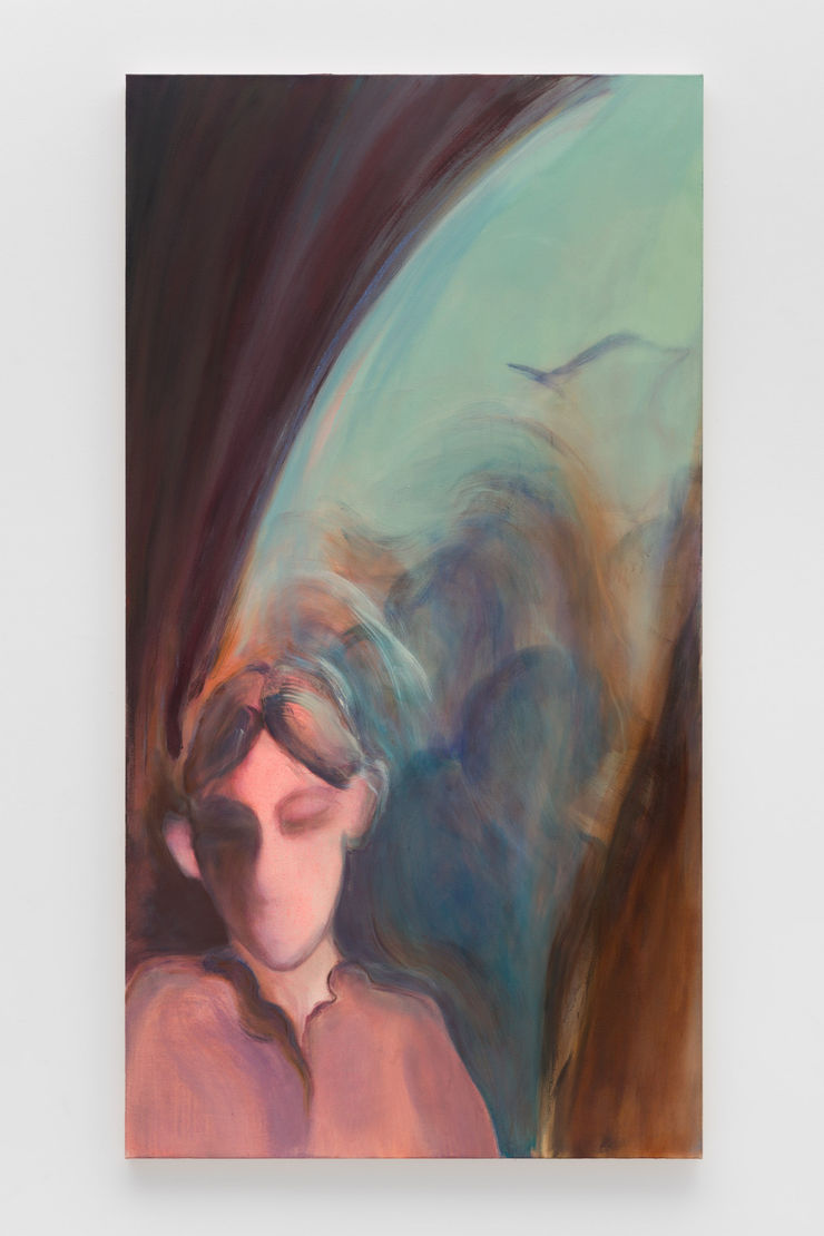 Harriet Gillett A little life in you left, 2024 Oil and spray paint on canvas