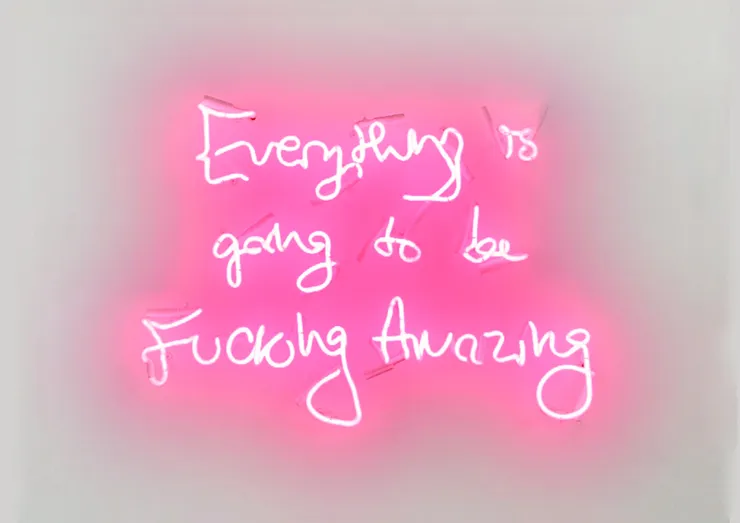 Fucking Amazing Pink Neon On White