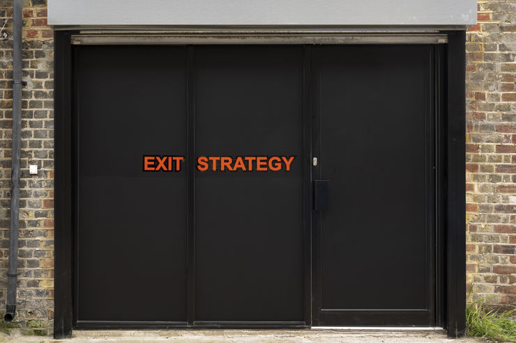 Installation View: Richie Culver, Exit Strategy, Carlos/Ishikawa, London, 2024 (photo credits to Damian Griffiths)