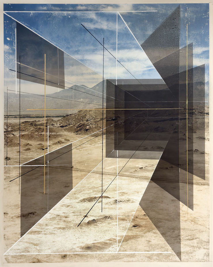Rodrigo Valenzuela New Land C021 Acrylic and Toner on Canvas 152.4 x 121.9 cm