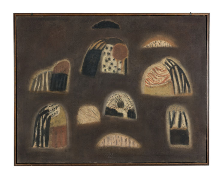 3. Les Paysannes de jeudi, 1953, olio su tela, cm 89x114