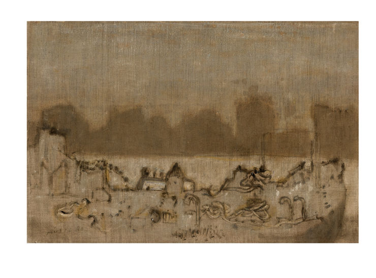 31. Canale della Giudecca, 1980, olio su tela, cm 81x54