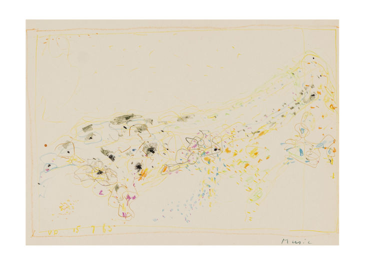 48. VP 15.7.63, 1963, pastelli su carta, cm 24,5x34