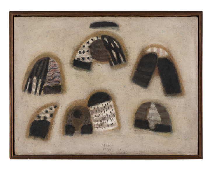 6. Le isolane, 1954, olio su tela, cm 54,5x72,5