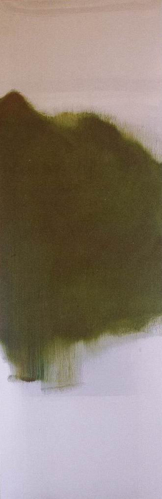 Tatorba, 2002, olio su acciaio, cm 150x50