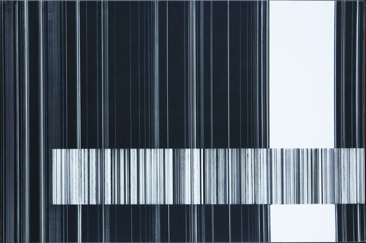Graphie 1146, 1973, pittura e formica, cm 30x45