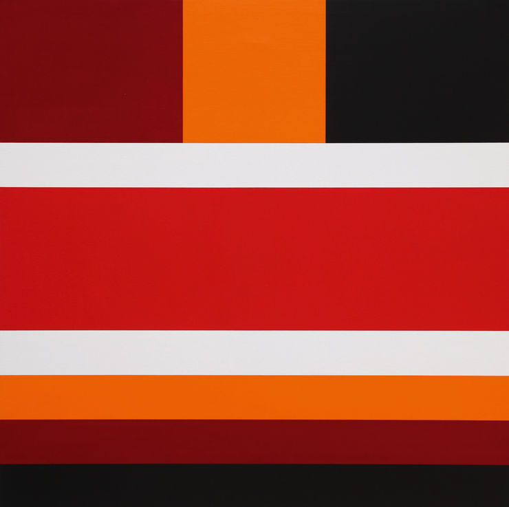 Giuliano Barbanti, 858, Costruzione colore, 2003, cm 120x120.