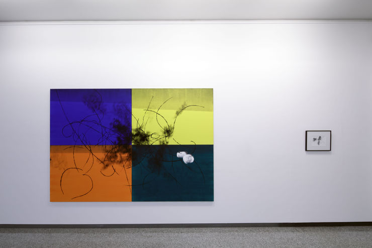 Veduta della prima sala della mostra.