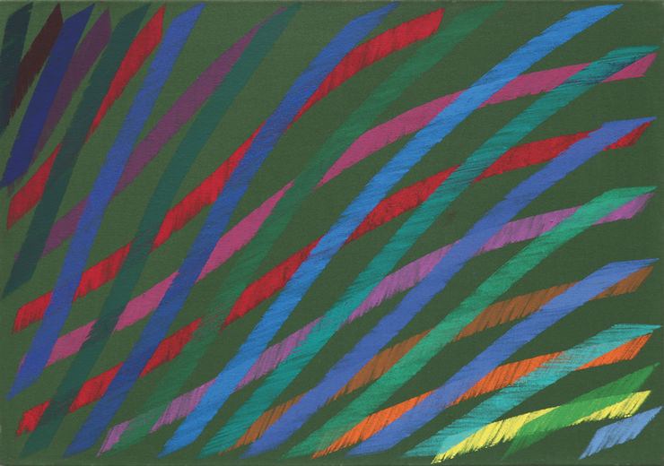 Fresh waters&rdquo; I, 1984, cm 45x65, olio su tela