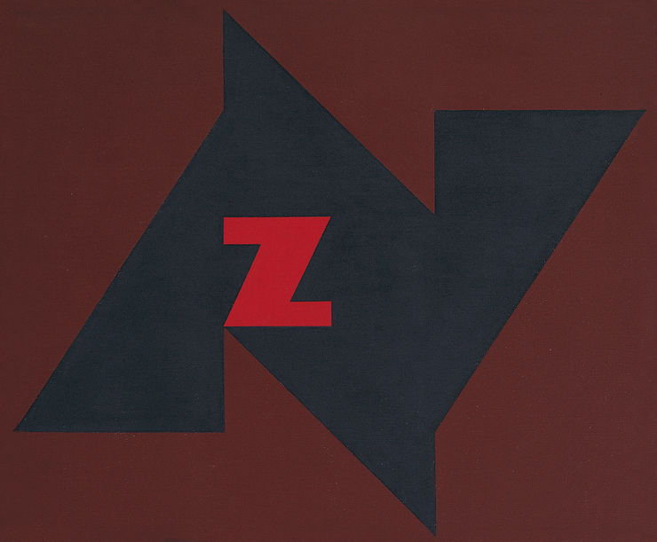 Arturo Bonfanti H 508, 1972 olio su tela cm 90x108