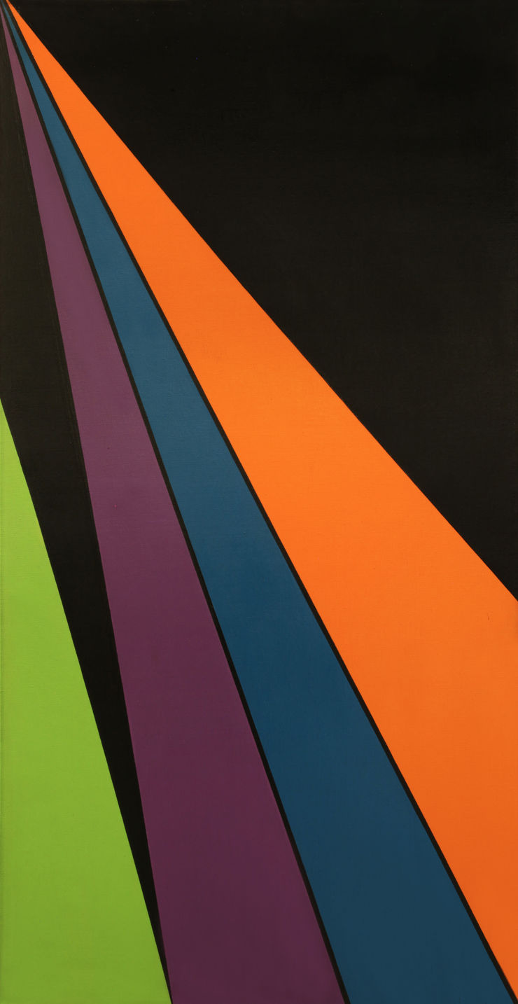 Olle Baertling Aguib, 1958 olio su tela cm 180x90