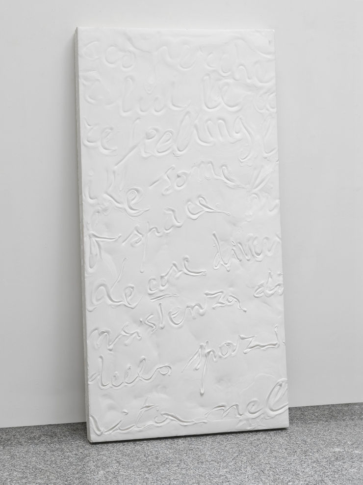 Pagine Intime, 2008, gesso e polistirolo, cm 200x100x10