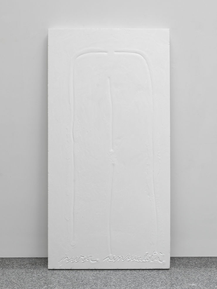 Pagine Intime, 2008, gesso e polistirolo, cm 200x100x10