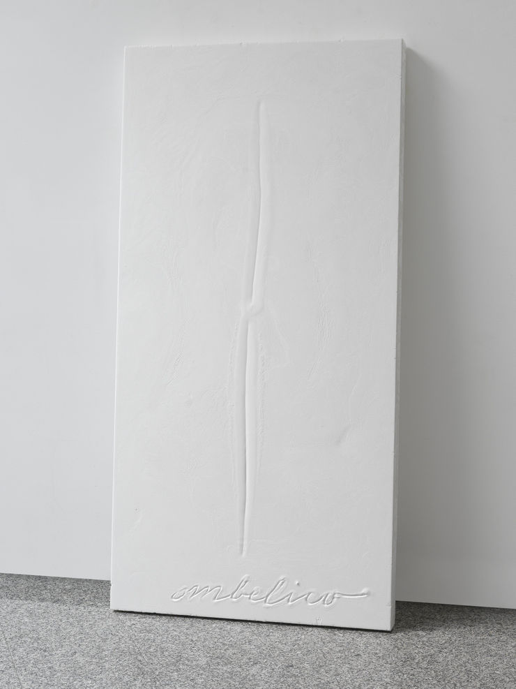 Pagine Intime, 2008, gesso e polistirolo, cm 200x100x10