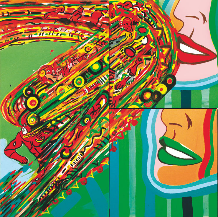 Colorfast, 2010, acrilico su tela, cm 183x182