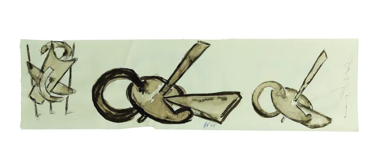 32. William V, 1978, tecnica mista, cm 16X60,5