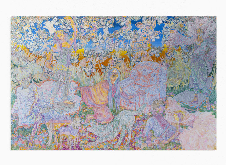 Giuditta Branconi 2021 Cuore E Cervello Li Ho Portati Al Bazar 260X400Cm Olio Su Tela Copia