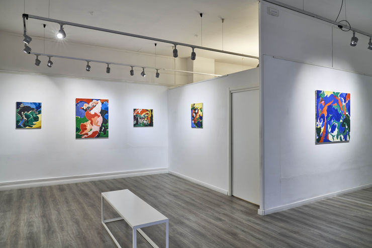 Maurice Wyckaert, Paysage fluide, 1972, olio su tela, cm 89x116