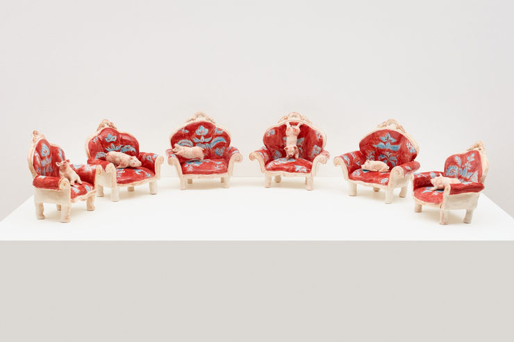 Shafei Xia, “Sei unico” (2023) (image courtesy Mariane Ibrahim)