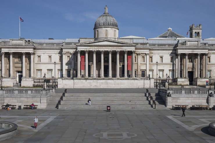 Curators from the National Gallery in London, which closed in March, will take part in discussions in this year’s online fair. Credit:Dan Kitwood/Getty Images