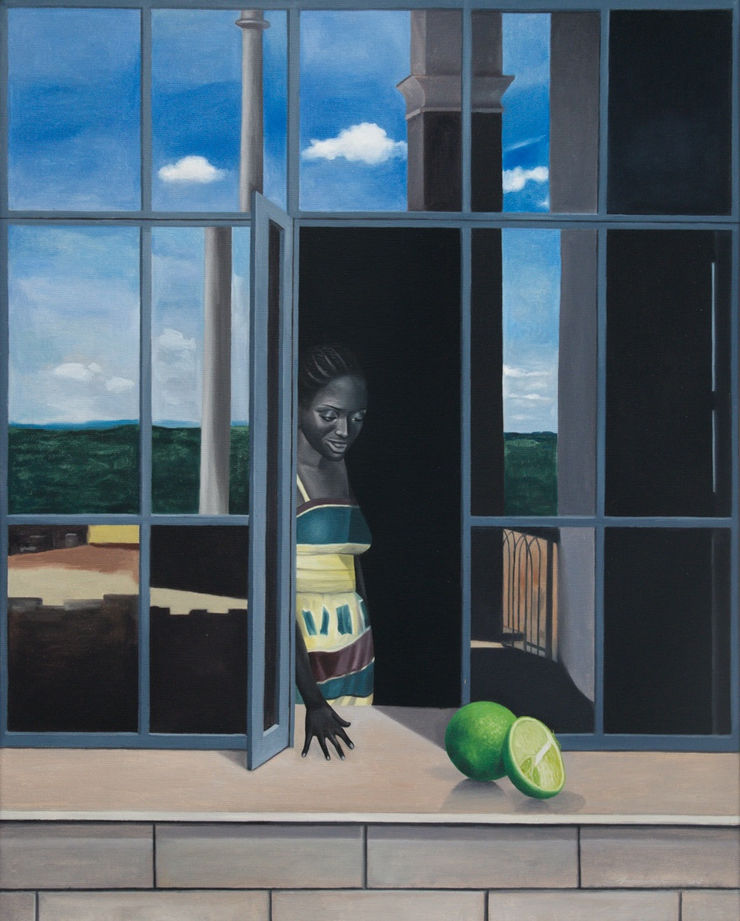 Ian Mwesiga, View from the window, 2025. Courtesy of the artist and Mariane Ibrahim.