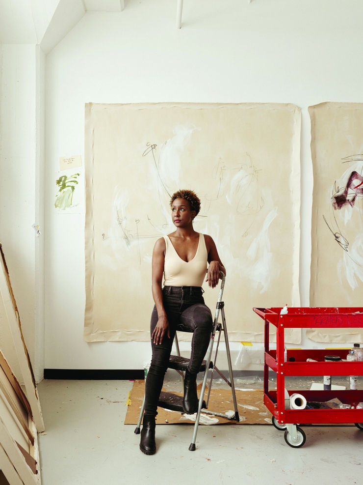 Carmen Neely in her studio. Credit: Nolis Anderson