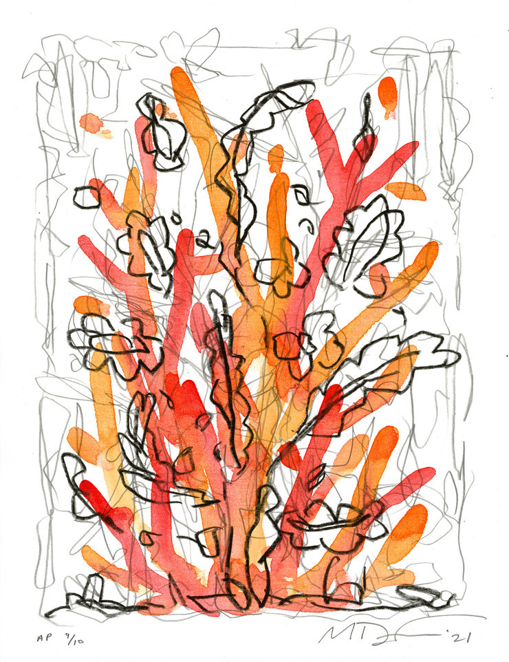 2021 09 22 24 Ap 009 Untitled Artist S Proof 9 Of 10 2021 Indigo Print And Watercolor On Mohawk Superfine 100 Pound Paper 11 X 8 5 Inches 2500 Pixels Tall