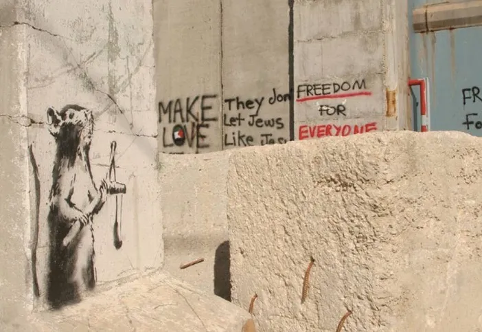 Banksy 'Sling Shot Rat' salvaged.