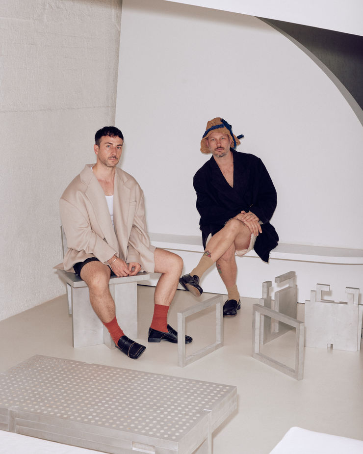 Portrait of Mitchell Zurek and Andrew Kelly, Magma Galleries, 2024