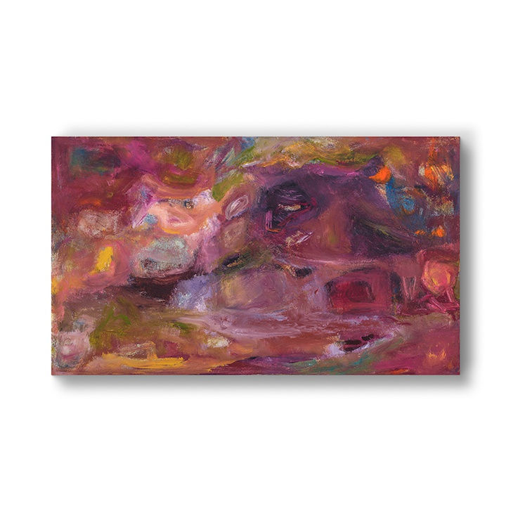 Abstract painting "Open Mind Open Heart" by artist Patricia Qualls.