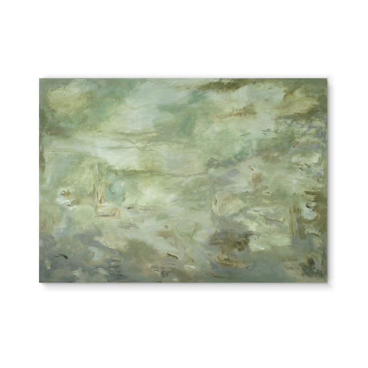 Abstract painting "Layers of Healing Earth" by artist Patricia Qualls.