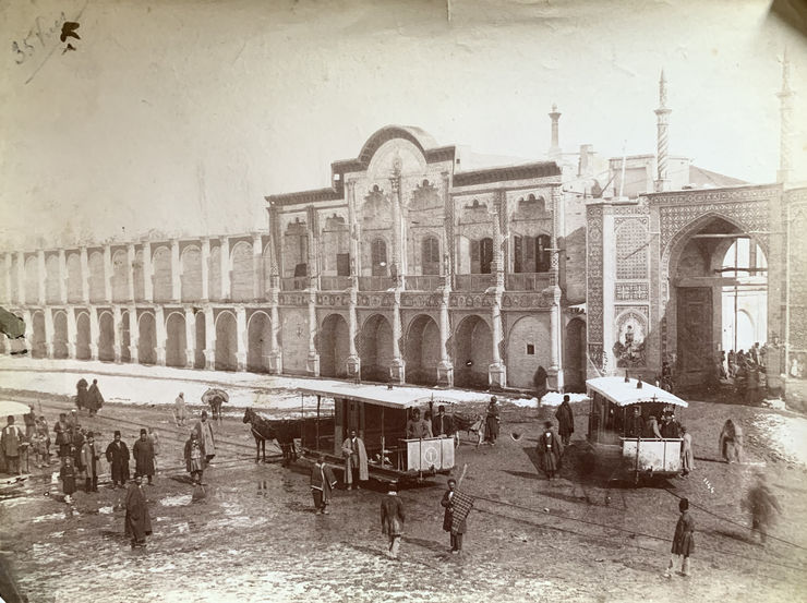 Antoin Sevruguin, The Imperial Bank of Persia, Maydan-i Tupkhana, Tehran, Late 19th Century