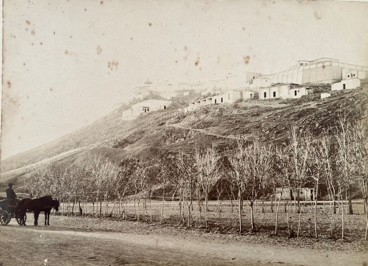 Antoin Sevruguin, Landscape with a horse and cart, Late 19th Century, early 20th Century