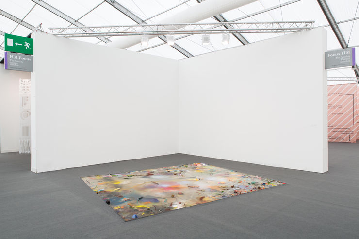 Lonely Planet II, 2015 Stainless steel, water, mixed media6 x 285 x 350 cm