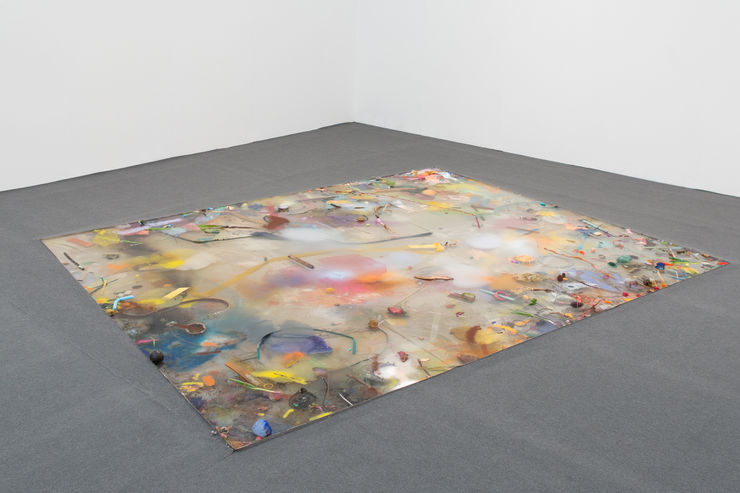 Lonely Planet II, 2015 Stainless steel, water, mixed media6 x 285 x 350 cm